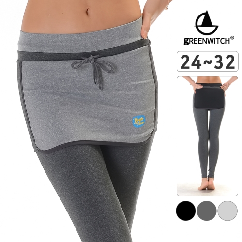 그리니치 스포츠 치마레깅스 요가복 운동복 js971_A