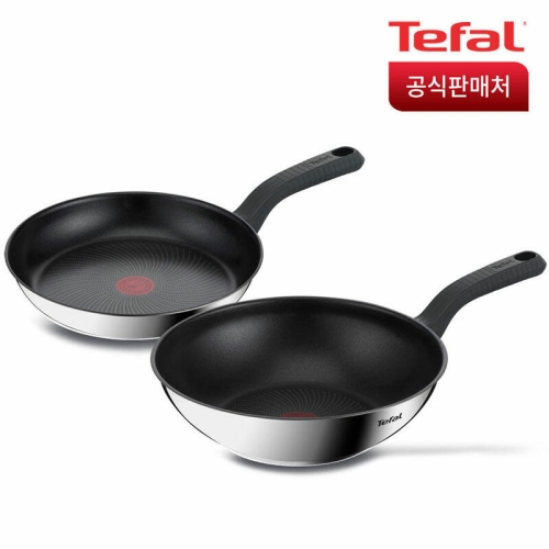 테팔  에센스쿡 IH 프라이팬 2종 (팬24+웍28)