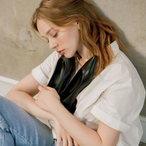 플로리다스튜디오 FL6012 프리지어 베이직 2CM 스틸레토 단화 미드나잇블랙