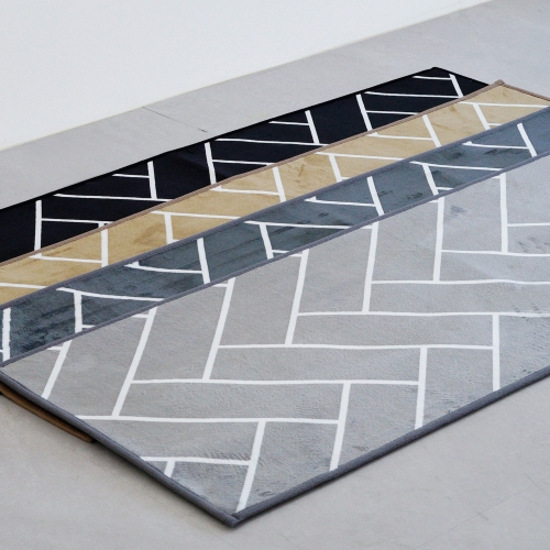 인룸 소프트 헤링본 극세사 주방매트