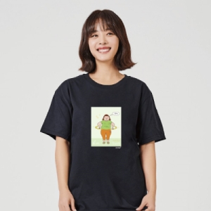 W6E5769  키밍 다이 어트 시작 편한티 가벼운티 운동반팔티