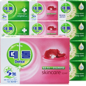 데톨 비누 오리3+스킨3+데일리4목욕 샤워 세안 세수