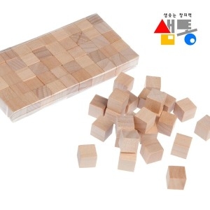 가베놀이 샘통 쌓기나무 1cm 50p 비취우드