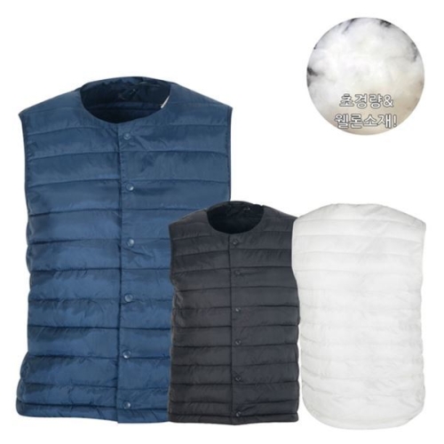 나나골프  알투골프 남성 라운드 초경량 패딩조끼 CVRR8007W9
