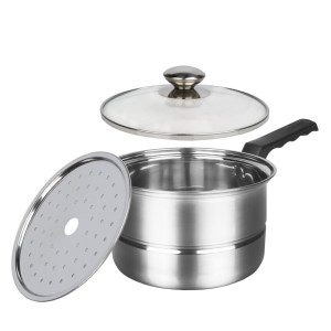 퀸센스  라면냄비 + 스티머 / 스텐 미니찜기 편수냄비