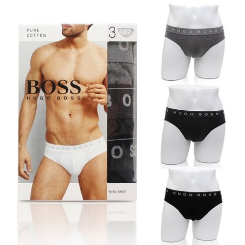 휴고보스 남성 삼각팬티 3PACK 6731 BLUE