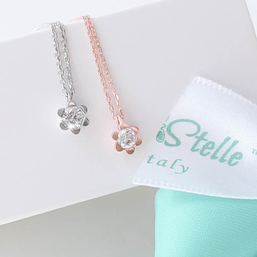 밀튼스텔리  MiltonSt 봄에 피는 예쁜 꽃망울 925실버 목걸이 핸드메이드