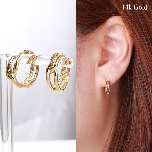 코스타스웨그  14K귀걸이 LVGE5089 링귀걸이