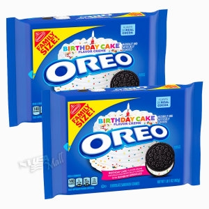 오레오 생일 케이크 맛 초콜릿 쿠키 482g OREO BIRTHDAY CAKE CHOCOLATE SANDWICH COOKI..