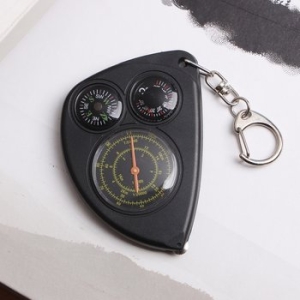 OEM 메리트월드-온도계 나침반 열쇠고리 GTS23915