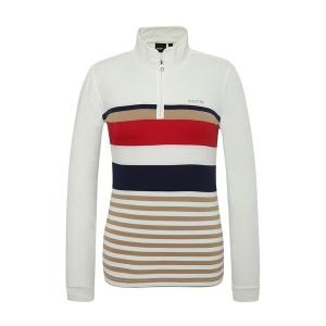 Superior 슈페리어  여성 가을 반집업 스포티 티셔츠 화이트  L0Y130431