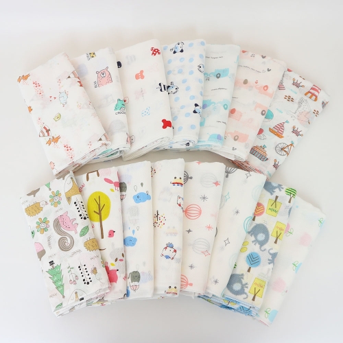 무형광 순면 거즈 가제손수건 10장