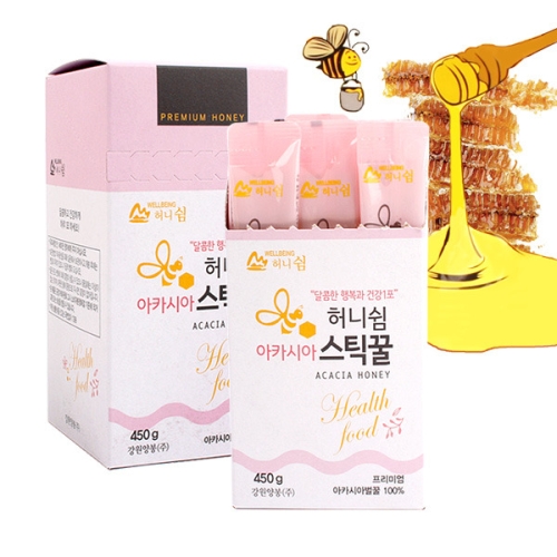 강원양봉 허니쉼 아카시아 스틱꿀 15g 30포