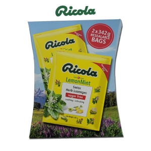 리콜라  스위스 캔디 레몬민트맛 684g 342g x 2ea  수입사탕 민트사탕
