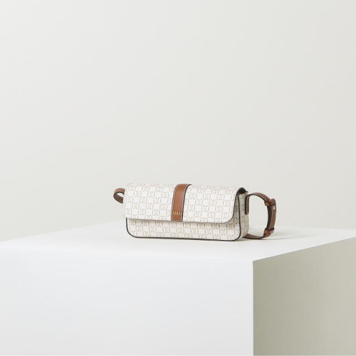 닥스 여성 DD패턴 가죽배색 미니 크로스백_DCBA2E831IV