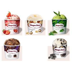 하겐다즈  미니컵 컬렉션 아이스크림 100ml x 10개