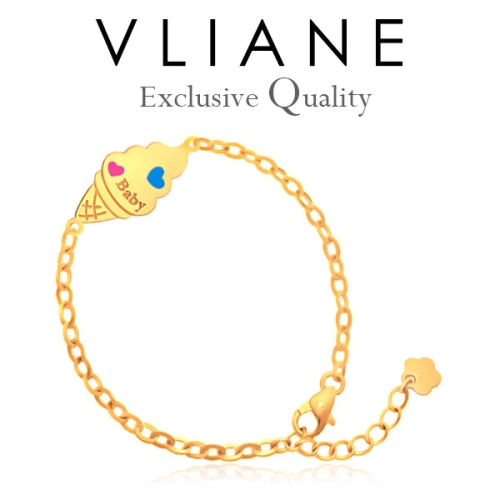 브리앙  14K  아이스크림 아기 팔찌