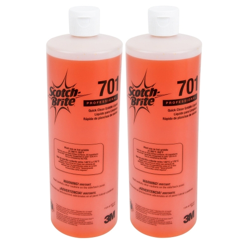 3M 스카치브라이트 스카치 브라이트 701 그리들 클리닝 용액 철판 청소도구 946ml 2개