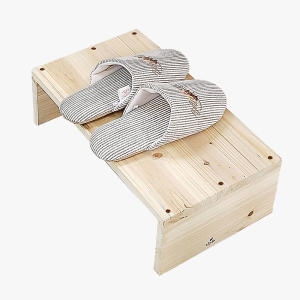 구멍가게 사무실 책상 원목 발받침대