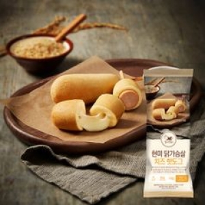 헬스앤뷰티  현미 닭가슴살 핫도그 80g