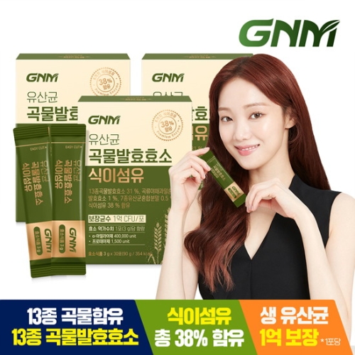 GNM자연의품격 유산균 곡물 발효 효소 식이섬유 3g 30포