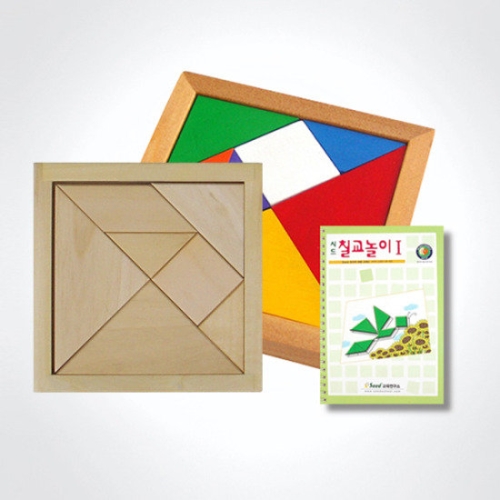 가베가족 컬러칠교 + 원목칠교 + 칠교놀이 1단계 (KS1413)