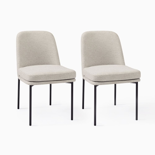 웨스트엘름  west elm 잭 메탈 프레임 다이닝 체어_S 2 도브