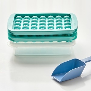 이지앤프리  단콩이35구 얼음트레이+스쿱+밀폐용기 원형얼음트레이