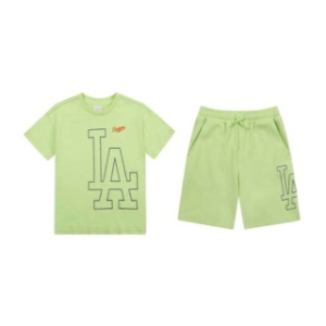 MLB키즈 메가로고 반팔 반바지세트  71TSST131