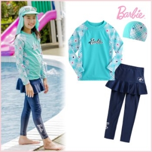 바비  민트 체크 래쉬가드 (BBSS8108KM)