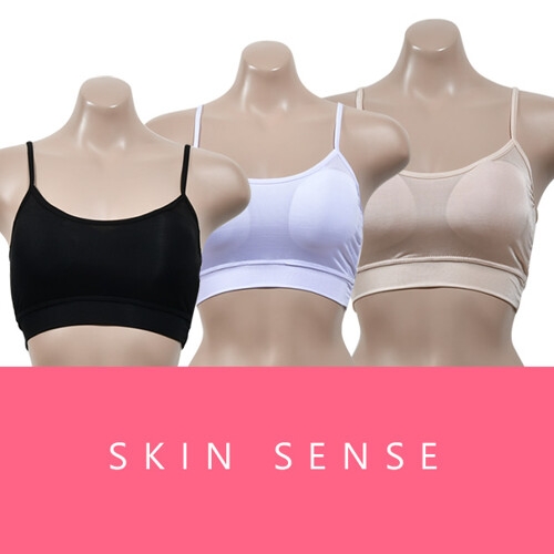 스킨센스 수분흡수 및 건조가 빠른 인견소재 스포츠 여성 브라
