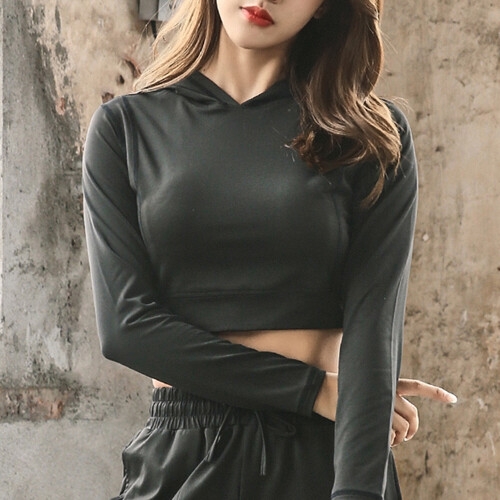 KKJN S90 여자스포츠헬스긴팔요가복-화이트L