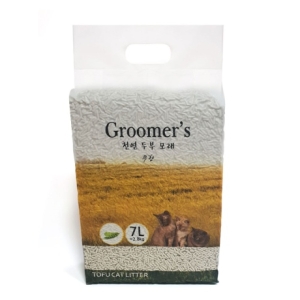 그루머스 천연 두부 모래 무향 2.8kg