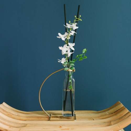 아스파시아 초승달에 핀 꽃 골드 라운드 디퓨저 세트 300ml