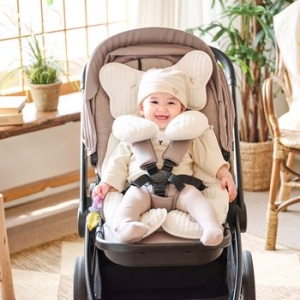 에시앙  모데즈 자수 누빔 인견 유모차라이너 + 목쿠션 세트