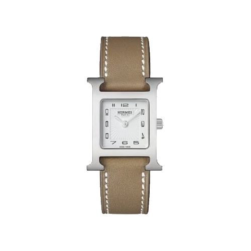 에르메스 H아워 PM 여성 시계 스위프트 에토프 은장 21 x 21 mm W036709WW00 스틸 가능풀셋