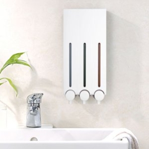 욕실디스펜서 ST6764 3구화이트