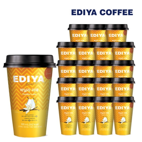 이디야 컵커피 바닐라 라떼 300ml 20입