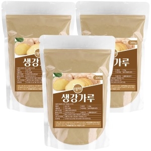 산들약초 국산 생강가루 300gx3팩 천 조미료 프리미엄 생강분말