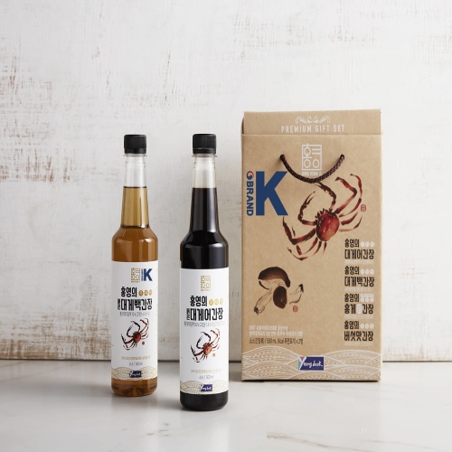 우체국쇼핑 홍영의 붉은대게 어간장 백간장 2종