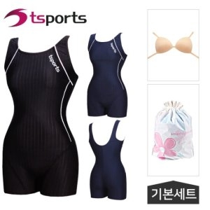 TS스포츠  여성 반신수영복 실내 스파 기본세트 (TSAW-1921_1922)