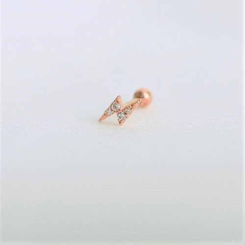 이랜드  로이드 14K 골드 번개 반쪽 피어싱 LPFJ2028G