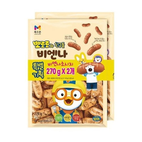 목우촌 뽀로로와 친구들 비엔나 270g