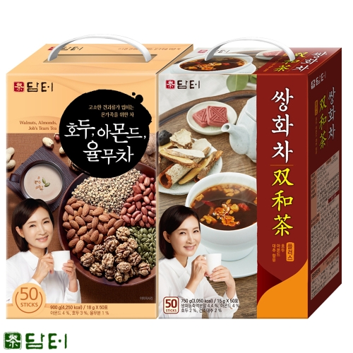 담터  호두아몬드 율무차 50T+쌍화차 플러스 50T