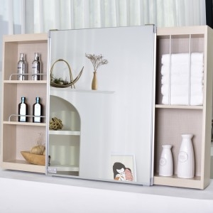 바스퍼  슬라이드 거울 욕실수납장 1300x800