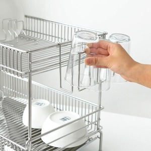 로긴  식기건조대 악세사리 추가구입 3구 컵걸이 컵꽂이