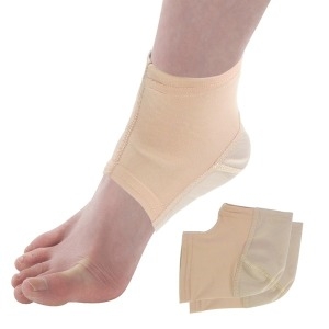 닥터풋패드(베이지) 발 뒤꿈치 각질 보습 양말 풋케어