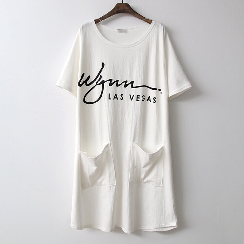 아이우먼 라스베가스롱반팔티 POE255M204 빅사이즈