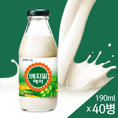 정식품 담백한 베지밀A 병 190ml