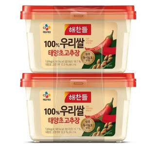 해찬들 우리쌀로 만든 태양초 골드 고추장 1.8kg